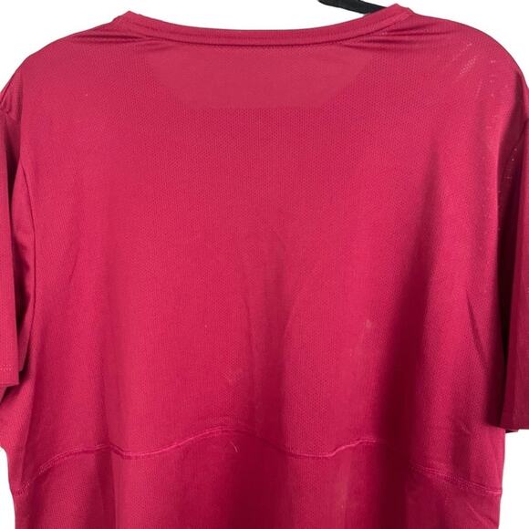 Nike Running Mens Dark Red Swoosh Short Sleeve Logo T Tee Athletic Shirt XXL 2X - Picture 12 of 16